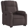 Sillón reclinable elevable tela marrón oscuro de , Sillones - Ref: Foro24-3205207, Precio: 274,42 €, Descuento: %