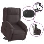 Sillón reclinable elevable tela marrón oscuro de , Sillones - Ref: Foro24-3205207, Precio: 274,42 €, Descuento: %