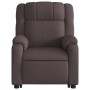 Sillón reclinable elevable tela marrón oscuro de , Sillones - Ref: Foro24-3205207, Precio: 274,42 €, Descuento: %