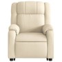 Sillón reclinable elevable de tela color crema de , Sillones - Ref: Foro24-3205211, Precio: 274,40 €, Descuento: %