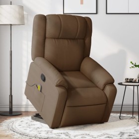 Brown Fabric Foot Recliner Massage Chair by , Armchairs - Ref: Foro24-3205218, Price: 296,92 €, Discount: %