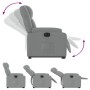 Sillón eléctrico reclinable elevable de tela gris claro de , Sillones - Ref: Foro24-3205226, Precio: 314,78 €, Descuento: %