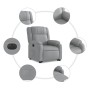 Sillón eléctrico reclinable elevable de tela gris claro de , Sillones - Ref: Foro24-3205226, Precio: 315,00 €, Descuento: %