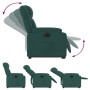 Sillón eléctrico reclinable elevable de tela verde oscuro de , Sillones - Ref: Foro24-3205232, Precio: 314,78 €, Descuento: %