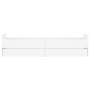 White bed frame with drawers 100x200 cm by , Beds and slatted bases - Ref: Foro24-3207364, Price: 146,24 €, Discount: %