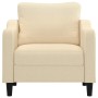 Sillón de tela color crema 60 cm de , Sofás - Ref: Foro24-359345, Precio: 167,83 €, Descuento: %