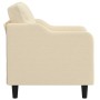 Sillón de tela color crema 60 cm de , Sofás - Ref: Foro24-359345, Precio: 167,83 €, Descuento: %