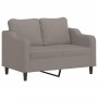 Sofá de 2 plazas de tela gris taupé 140 cm de , Sofás - Ref: Foro24-359358, Precio: 234,92 €, Descuento: %