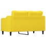 Sofá de 2 plazas de tela amarillo claro 140 cm de , Sofás - Ref: Foro24-359364, Precio: 214,88 €, Descuento: %