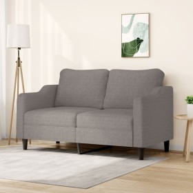 2-seater sofa in taupe gray fabric 140 cm by , Sofas - Ref: Foro24-359366, Price: 215,11 €, Discount: %