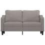 2-seater sofa in taupe gray fabric 140 cm by , Sofas - Ref: Foro24-359366, Price: 214,88 €, Discount: %