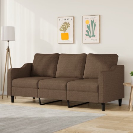 3-seater brown fabric sofa 180 cm by , Sofas - Ref: Foro24-359370, Price: 309,82 €, Discount: %