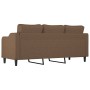 3-seater brown fabric sofa 180 cm by , Sofas - Ref: Foro24-359370, Price: 309,82 €, Discount: %