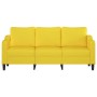 Sofá de 3 plazas de tela amarillo claro 180 cm de , Sofás - Ref: Foro24-359372, Precio: 281,02 €, Descuento: %