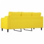 Sofá de 3 plazas de tela amarillo claro 180 cm de , Sofás - Ref: Foro24-359372, Precio: 281,02 €, Descuento: %