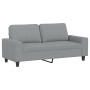 2 seater sofa in light gray fabric 140 cm by , Sofas - Ref: Foro24-359391, Price: 250,78 €, Discount: %