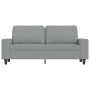 2 seater sofa in light gray fabric 140 cm by , Sofas - Ref: Foro24-359391, Price: 250,78 €, Discount: %