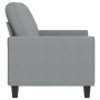 2 seater sofa in light gray fabric 140 cm by , Sofas - Ref: Foro24-359391, Price: 250,78 €, Discount: %