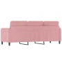 3-seater pink velvet sofa 180 cm by , Sofas - Ref: Foro24-359455, Price: 299,29 €, Discount: %