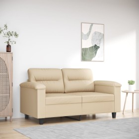 2-seater sofa in cream microfiber fabric 120 cm by , Sofas - Ref: Foro24-359559, Price: 244,99 €, Discount: %