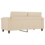 2-Sitzer-Sofa aus cremefarbenem Mikrofaserstoff, 140 cm von , Sofas - Ref: Foro24-359565, Preis: 254,32 €, Rabatt: %