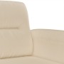 Sofá de 3 plazas de tela de microfibra color crema 180 cm de , Sofás - Ref: Foro24-359571, Precio: 315,99 €, Descuento: %