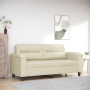 2-seater cream-colored synthetic leather sofa 140 cm by , Sofas - Ref: Foro24-359584, Price: 269,27 €, Discount: %