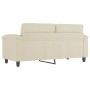 2-seater cream-colored synthetic leather sofa 140 cm by , Sofas - Ref: Foro24-359584, Price: 269,27 €, Discount: %