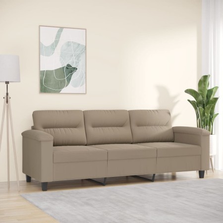 3-Sitzer-Sofa aus taupegrauem Mikrofaserstoff, 180 cm von , Sofas - Ref: Foro24-359567, Preis: 331,98 €, Rabatt: %