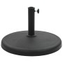 Round black polyresin parasol base 19 kg by vidaXL, Umbrella bases - Ref: Foro24-45197, Price: 60,09 €, Discount: %