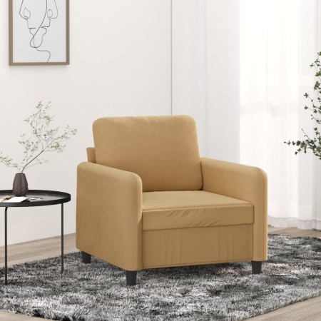 Brown velvet armchair 60 cm by , Sofas - Ref: Foro24-359429, Price: 150,40 €, Discount: %