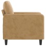 Brown velvet armchair 60 cm by , Sofas - Ref: Foro24-359429, Price: 150,40 €, Discount: %