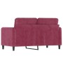 Red velvet 2-seater sofa 120 cm by , Sofas - Ref: Foro24-359436, Price: 232,59 €, Discount: %