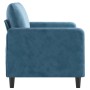 2-seater sofa blue velvet 120 cm by , Sofas - Ref: Foro24-359441, Price: 232,36 €, Discount: %