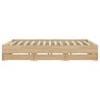 Sonoma oak engineered wood bed with drawers 180x200 cm by , Beds and slatted bases - Ref: Foro24-3207254, Price: 214,53 €, Di...