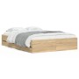 Cama con cajones madera ingeniería roble Sonoma 120x200 cm de , Camas y somieres - Ref: Foro24-3207282, Precio: 246,97 €, Des...