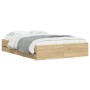 Cama con cajones madera ingeniería roble Sonoma 120x200 cm de , Camas y somieres - Ref: Foro24-3207282, Precio: 246,97 €, Des...