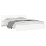 Estructura de cama con cabecero blanca 160x200 cm de , Camas y somieres - Ref: Foro24-3207469, Precio: 157,41 €, Descuento: %