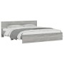 Sonoma gray bed frame with headboard 160x200 cm by , Beds and slatted bases - Ref: Foro24-3207474, Price: 193,38 €, Discount: %