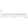 Estructura de cama con cabecero blanca 140x200 cm de , Camas y somieres - Ref: Foro24-3207483, Precio: 149,22 €, Descuento: %