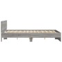 Estructura de cama con cabecero gris Sonoma 140x200 cm de , Camas y somieres - Ref: Foro24-3207488, Precio: 165,67 €, Descuen...