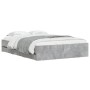 Cama con cajones madera de ingeniería gris hormigón 120x190 cm de , Camas y somieres - Ref: Foro24-3207318, Precio: 195,99 €,...