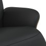 Sillón reclinable con reposapiés cuero sintético negro de , Sillones - Ref: Foro24-356629, Precio: 257,49 €, Descuento: %