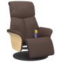 Brauner Massagesessel aus Kunstleder mit Fußstütze von , Sessel - Ref: Foro24-356634, Preis: 272,03 €, Rabatt: %