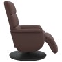 Brown synthetic leather recliner with footrest by , Armchairs - Ref: Foro24-356719, Price: 233,99 €, Discount: %