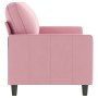 Sofá de 2 plazas terciopelo rosa 140 cm de , Sofás - Ref: Foro24-359202, Precio: 251,99 €, Descuento: %