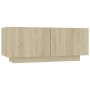 Mesita de noche madera de ingeniería roble Sonoma 100x35x40 cm de vidaXL, Mesitas de noche - Ref: Foro24-3082768, Precio: 54,...