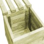 Garden bench with pine wood planters treated with preservatives by vidaXL, Pots and planters - Ref: Foro24-44949, Price: 101,...