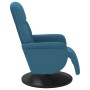 Blue velvet recliner with footrest by , Armchairs - Ref: Foro24-356681, Price: 200,45 €, Discount: %