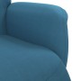 Blue velvet recliner with footrest by , Armchairs - Ref: Foro24-356681, Price: 200,45 €, Discount: %